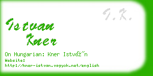 istvan kner business card